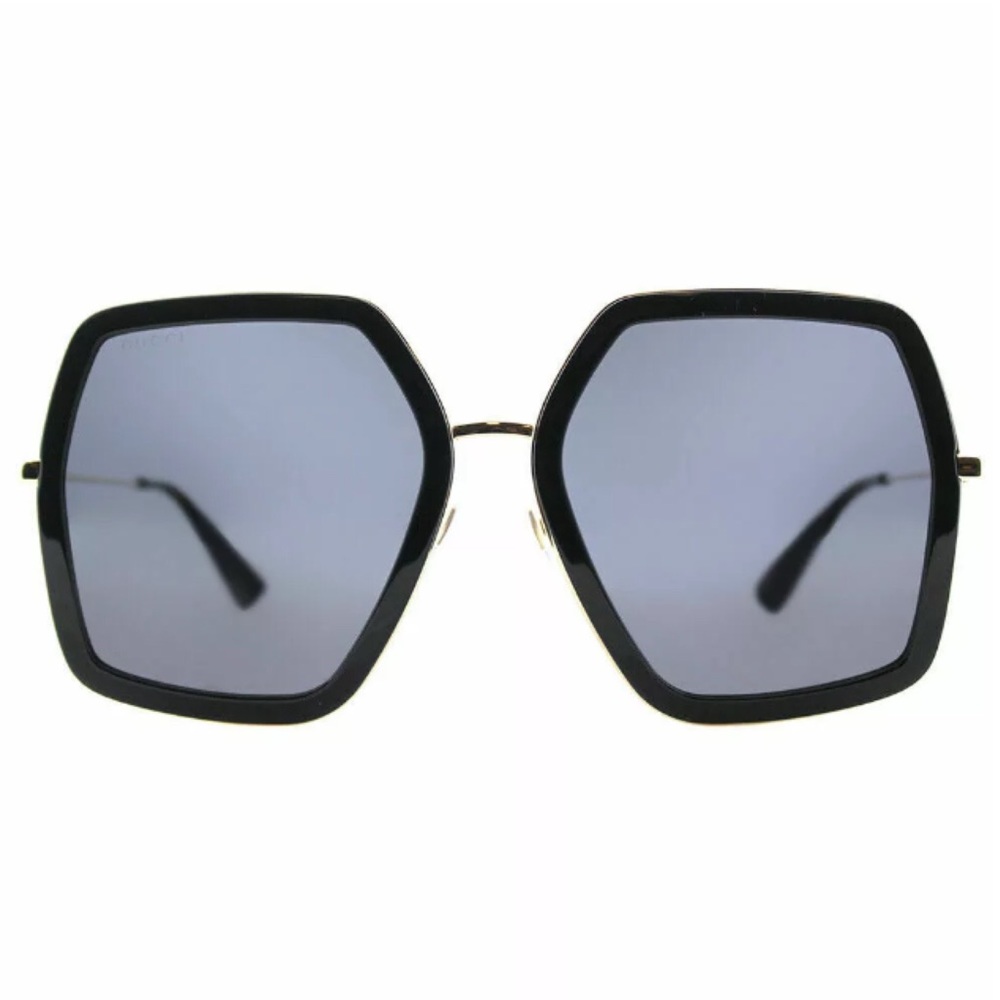 SOLD❌GUCCI WOMEN SQUARE OVERSIZE BLACK SUNGLASSES - Picture 5 of 10